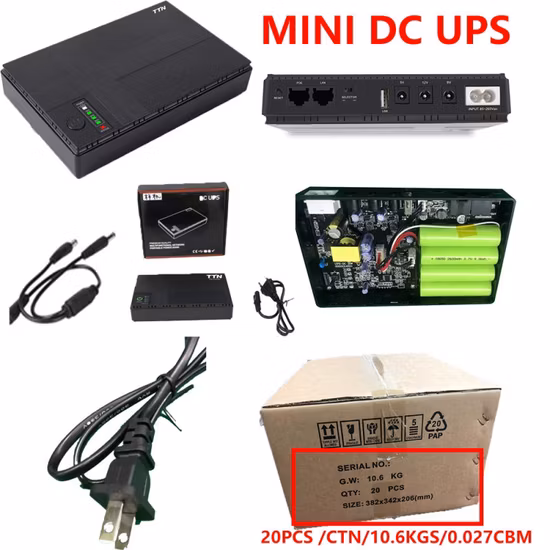 220V リチウム電池無停電電源装置 DC 12V 3A 5A 4 出力アクセス制御 UPS