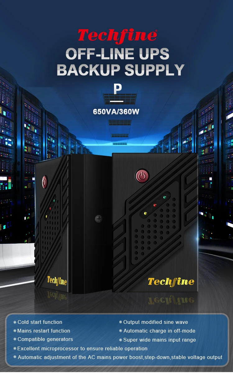 Factory Direct Sales off Line UPS 650va 360W Backup UPS for Computer Equipment